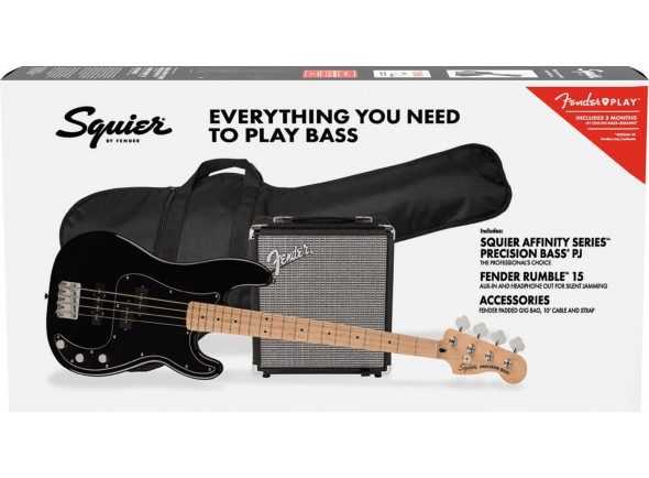 PACK FENDER PJ BASS MN BLK R15 — foto 1