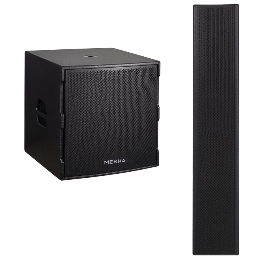 SISTEMA ATIVO MEKKA LA1804 (SUB 18'' + COLUNA 8x4´´) — foto 1