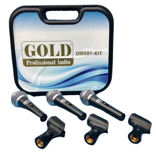 KIT DE MICROFONE GOLD DM581 — foto 1