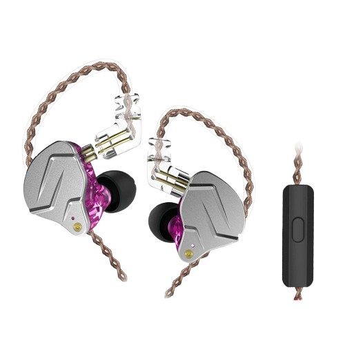 FONE RETORNO KZ ZSN PRO - PURPLE - MIC — foto 1