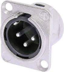 CONECTOR NEUTRIK NC3MD-1 XLR PAINEL MACHO — foto 1
