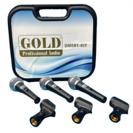 KIT DE MICROFONE GOLD DM581